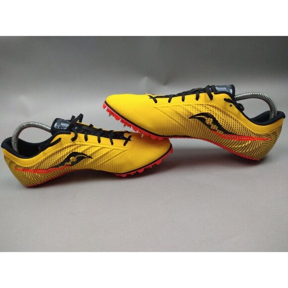 Saucony Spitfire 5 Men’s 8.5 Yellow Red S29055-16 Track And Field Spiked Cleats - Picture 5 of 11